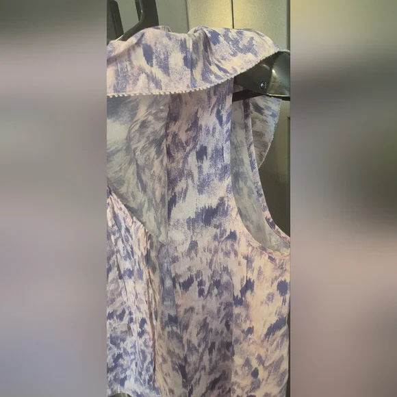 Rails Karysa Pink Ikat Flutter Sleeve Cotton Top Blouse V‑Neck Boho - Picture 6 of 10